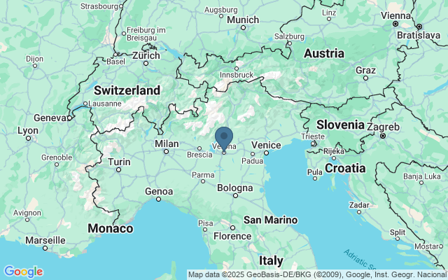 Kaart met locatie Arena di Verona
